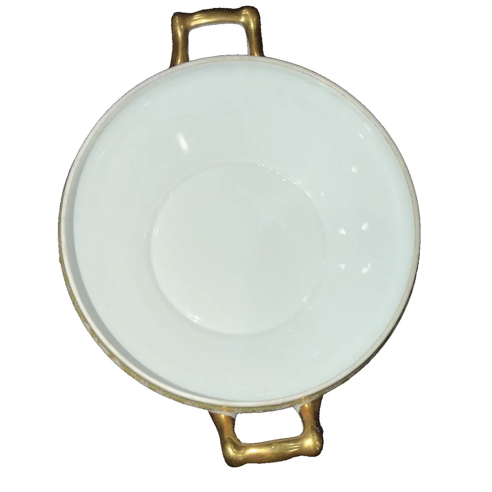 Vintage Noritake Japan Covered Serving Bowl Floral Gold 11.5” (1918-1921) N44
